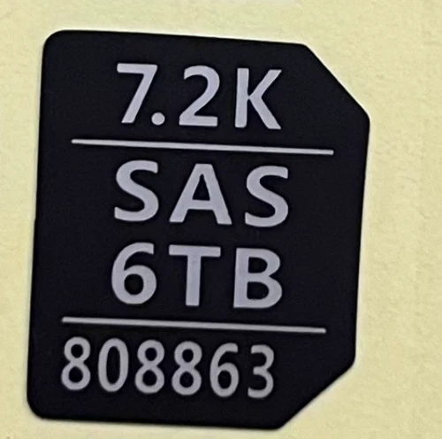 20 Stück Kapazität Aufkleber für HP 651314-001 G8/G9 3,5 Festplattenfach/Caddy - Bild 43 von 63