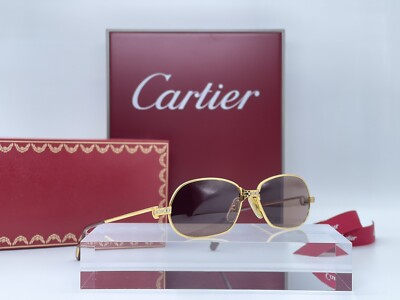 Occhiali Vintage Cartier Panthere Windsor 54/15 100% Genuine Sunglasses  Lunettes | eBay