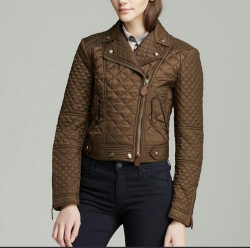 burberry brown quilted jacket