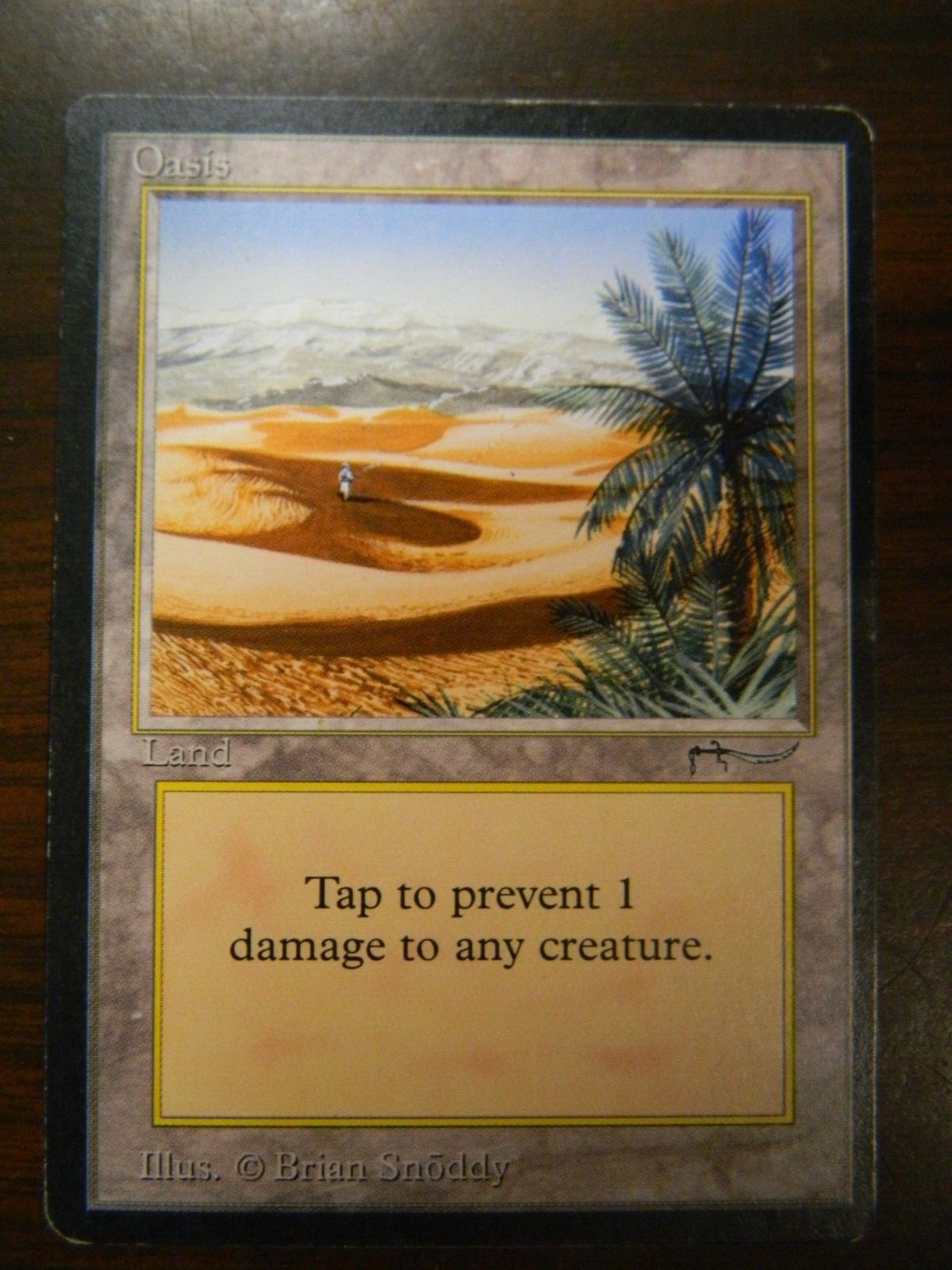 MTG Arabian Nights Oasis Land LP - Excellent Condition