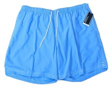 ROUNDTREEE  YORKE BIG MAN Big Men's Pool Blue Swim Drawstring Trunks sz 4XB NWT