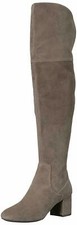 New in Box Cole Haan Gray Raina Grand II Morel Suede Over-The-Knee Boots 8