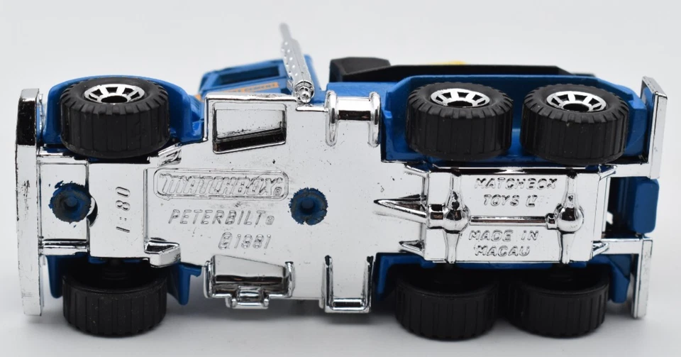 Matchbox Superfast #19 Peterbilt Cement Truck Kwik Set Cement. Made in Macao - Immagine 4 di 4