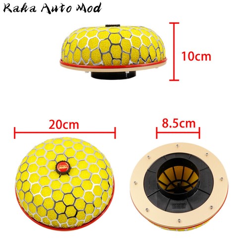 80mm Yellow HKS Super Power Air Filter Flow caliber Intake Reloaded Cleaner - Picture 6 of 6