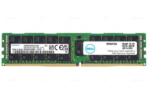 SNPW403YC-64G DELL DDR4 64GB 2RX4 PC4-23466 2933MHZ RDIMM - Photo 2/7