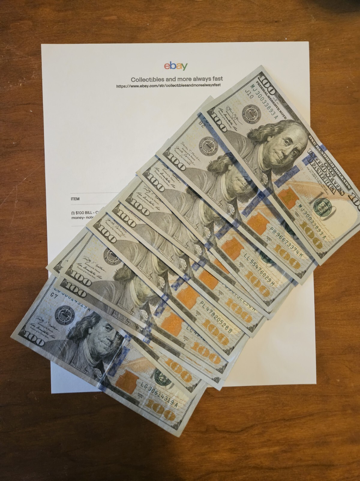 Image of President Bill eBay website