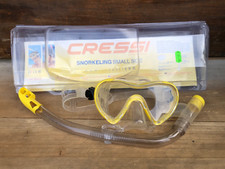 CRESSI Snorkeling Maschera sub silicone Small S Sky vip junior mare subacqueo