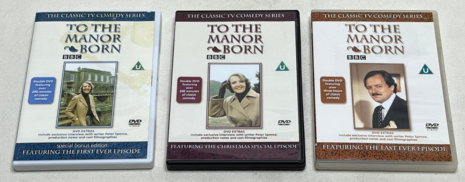 TO THE MANOR BORN : The Complete Series One - Three 1-3 Individual DVD Boxsets