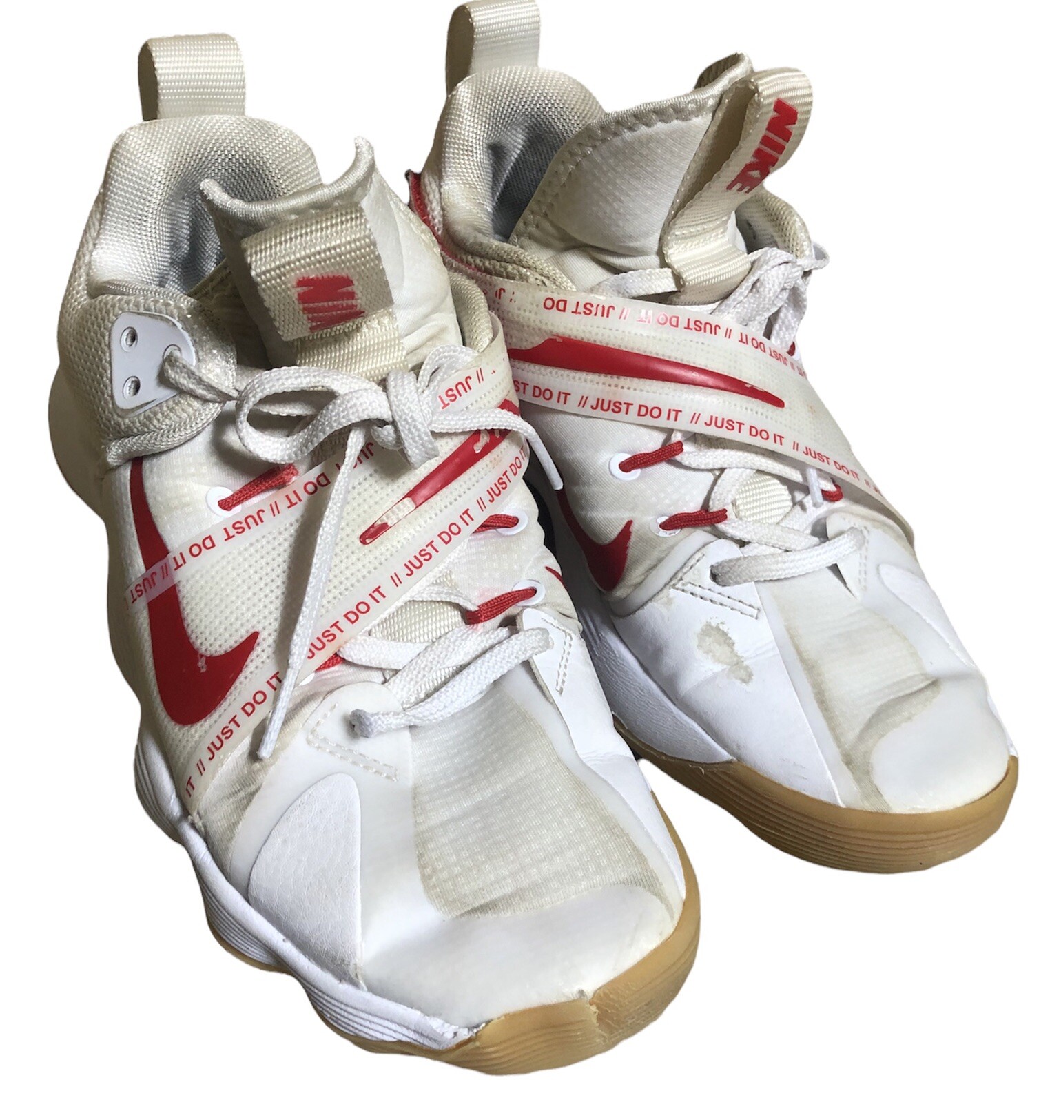 Womens Nike Sz 8 React Hyperset Shoes White Red Gum CI2956 Volleyball eBay