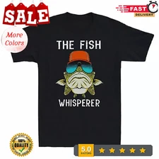 2025/The Fish Whisperer Love Fishing Funny Fishermen Gift Retro Men's Cotton T-s