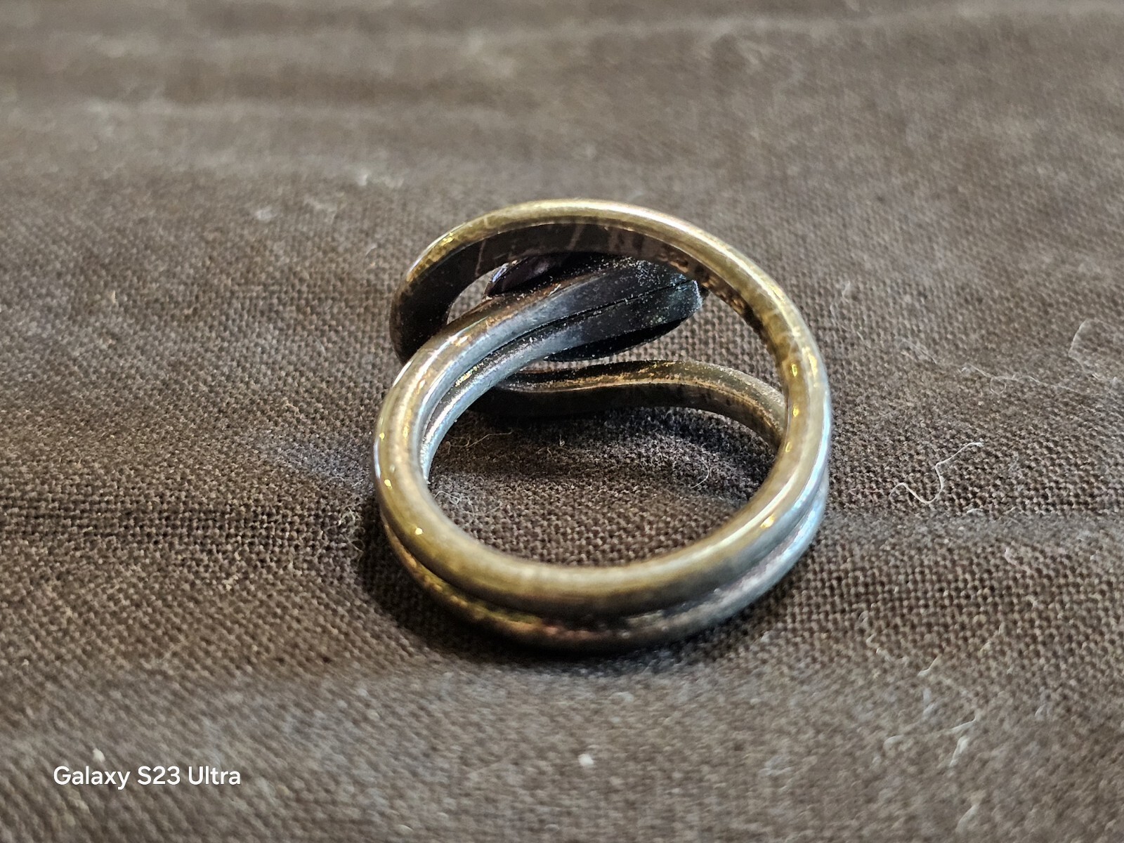 Technibond 925 Silver Adjustable Ring Size 5.75 - image 2