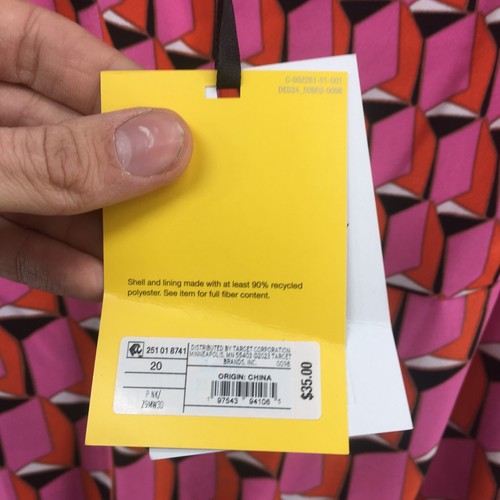 Diane Von Furstenberg Short Sheath Dress Womens 20 Pink Multicolor Geometric NEW - Picture 10 of 13