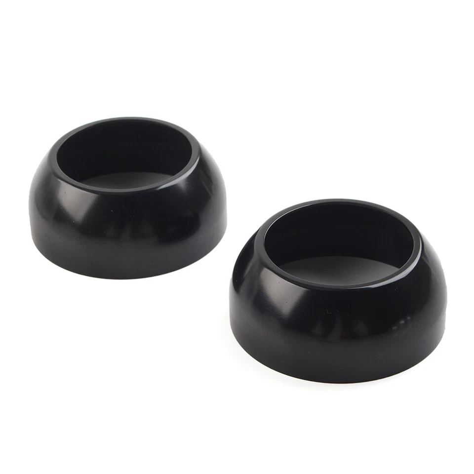 2 cubiertas de tapa de maletero de horquilla delantera 39 mm negras para Harley Sportster Dyna FXR FXD EE. UU. Foto 3 de 4