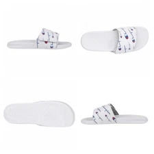 brand new !  Champion Unisex/Men's Lightweight Logo Slides BLACK , WHITE