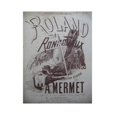 MERMET Auguste Roland à Roncevaux Choeur des Francs Piano 4 mains ca1865