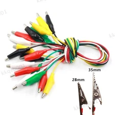 10pcs Alligator Clip Electronic DIY Double-head Test Power Cable Electrical