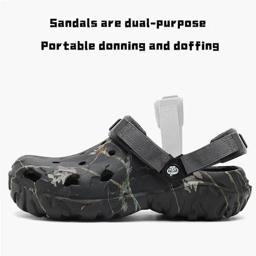Garden clogs new men's eyelet sandals casual beach slippers swimming non-slip - Bild 2 von 35