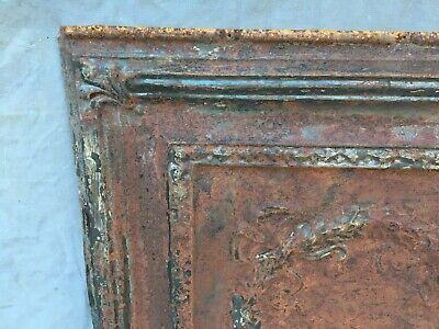 Buy Antique Decorative Tin Metal Ceiling 2' X 2' Shabby VTG 24 SQ Rust 1130-20B