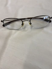 NIKE Brown Half Rimless Flexon Eyeglasses 49 21 145