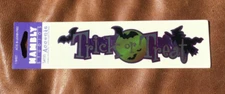 HAMBLY VINTAGE STICKER SHEET HALLOWEEN TITLE TRICK OR TREAT *