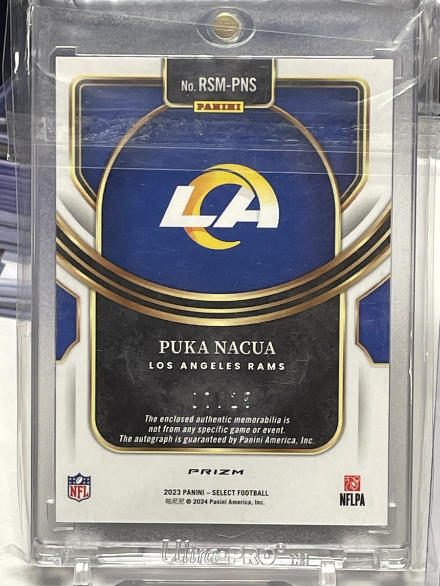 2023 Panini Select Tie-Dye RC Patch Auto Puka Nacua /25 LA