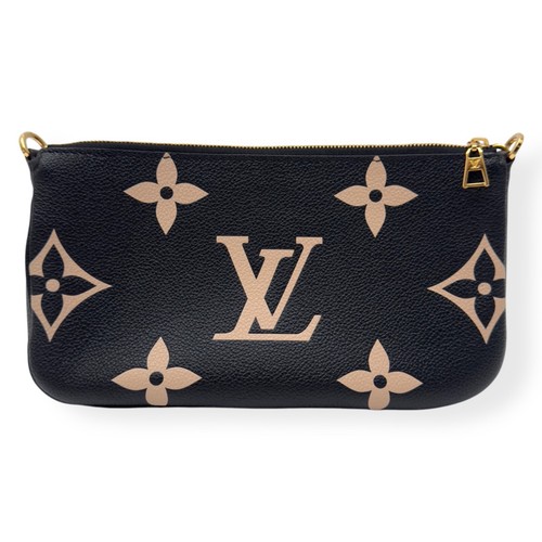LOUIS VUITTON MULTI POUCHETTE ACCESSORIES MONOGRAM BAG BLACK / BEIGE RRP£2230 - Picture 4 of 18