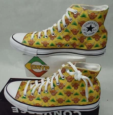 New Mens 10 Converse CTAS Hi Highland Yellow Bulls Shoes MSRP$75 A02378