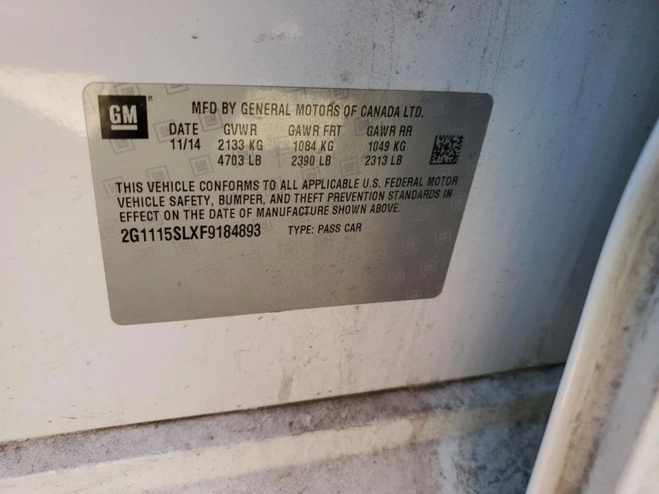 Used Washer Fluid Reservoir fits: 2015 Chevrolet Impala Grade A — 第 4/4 张图片