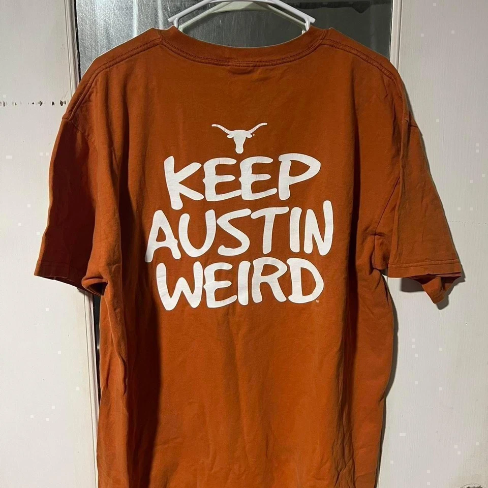 Orange and white Texas Longhorns cotton shirt #Longhorns - Image 2 of 3