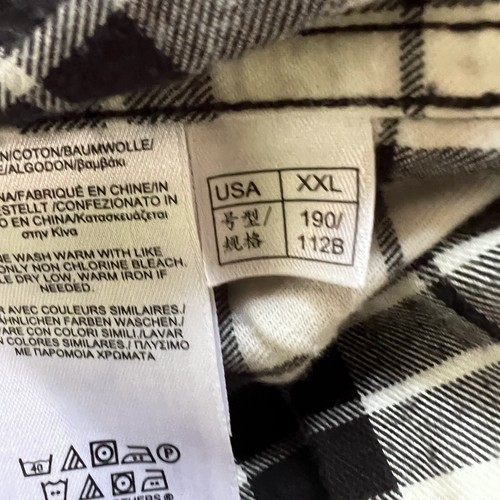 Brooks Brothers Red Fleece Black / White Plaid Button Down L/S Shirt XXL - Picture 11 of 13
