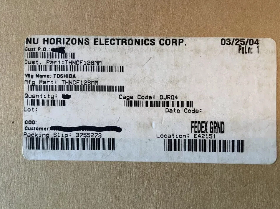 TOSHIBA 128MB Compact Flash CF Camera Memory Card THNCF128MMA - Image 2 of 4