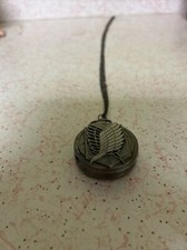 Attack On Titan Pocket Watch Wings Flip Open Gunmetal Case Needs Battery