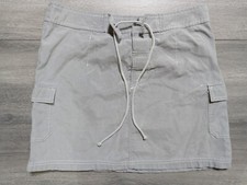 American Eagle Y2K 90s Skirt Adult Womens Size 6 Gray Drawstring Cargo