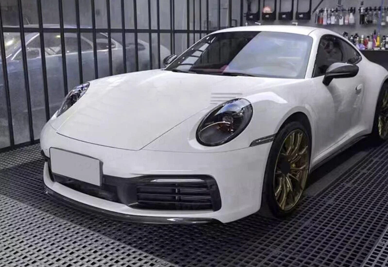 For Porsche 911 992 2020-2023 Carbon Fiber Front Bumper Lip Body Spoiler Lip - Image 2 of 4
