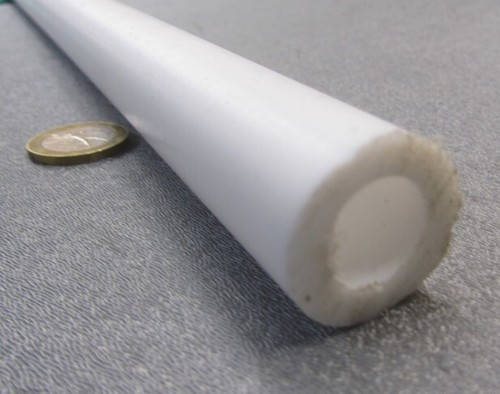 PTFE Teflon Straight Tube 1.0" OD  x 1/2" ID x 1/4" Wall x 6 Ft Length - Picture 2 of 11