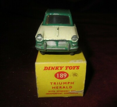 AMAZING VINTAGE DINKY TOYS N. 189 -TRIUMPH HERALD - BOXED | eBay