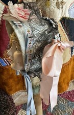 Vintage Fancy Bonnet For Antique French Or German Bisque Doll