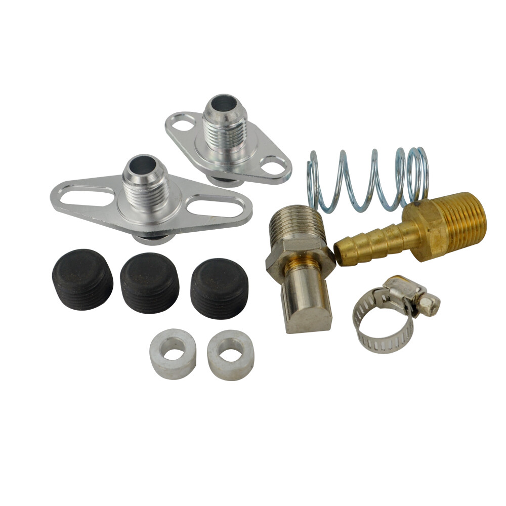 Inline Fuel Pressure Regulator Adjust FPR 365 PSI 3/8'' IN/OUT/Return