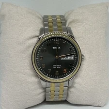 Timex Charles T2N093 Men's Two Tone Straps Analog Dial Quartz Wrist Watch HME256