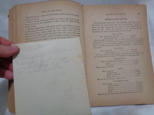 1887 Navin's Veterinary Practice 19th Century Horse Doctor Leather Foldouts - Picture 19 of 24