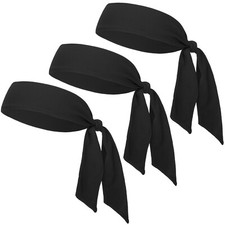 12 Packs Head Tie Headbands for Men Tennis Karate  Ninja Athletic Sweatbands
