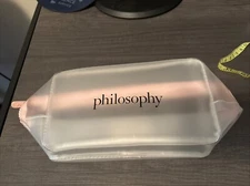 Philosophy Toiletry Bag pouch Travel Clear 8x 4 Free Shipping!