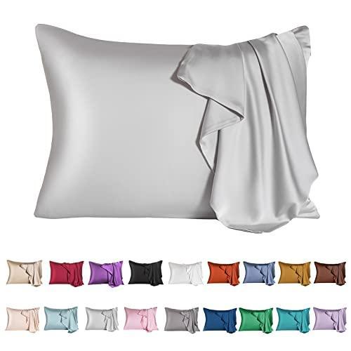 Mulberry Silk Pillowcase for Hair and Skin,Standard Size Cooling Silk Pillow-image