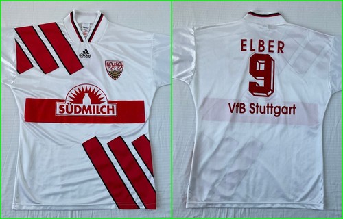 Adidas VfB Stuttgart 1994-1996 ELBER #9 VNT Home Football Shirt Fußball Trikot, M - Bild 1 von 23