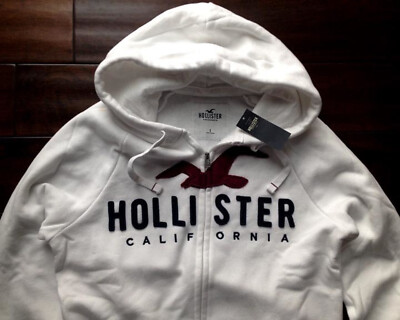 トップス HOLLISTER California Full Zip Hoodie HOLLISTER SAN ONOFRE FULL ZIP HOODIE SWEATSHIRTS MENS SIZE