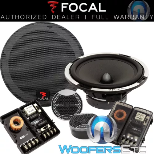 FOCAL EXPERT PS 165X2 6.5" CAR 2-OHM COMPONENT SPEAKERS TWEETERS CROSSOVERS NEW