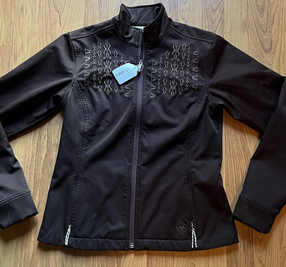 Ariat Jacket Womens Small Brown SoftShell Western… - image 1