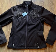 Ariat Jacket Womens Small Brown SoftShell Western Embroidered Aztec Zip Rodeo