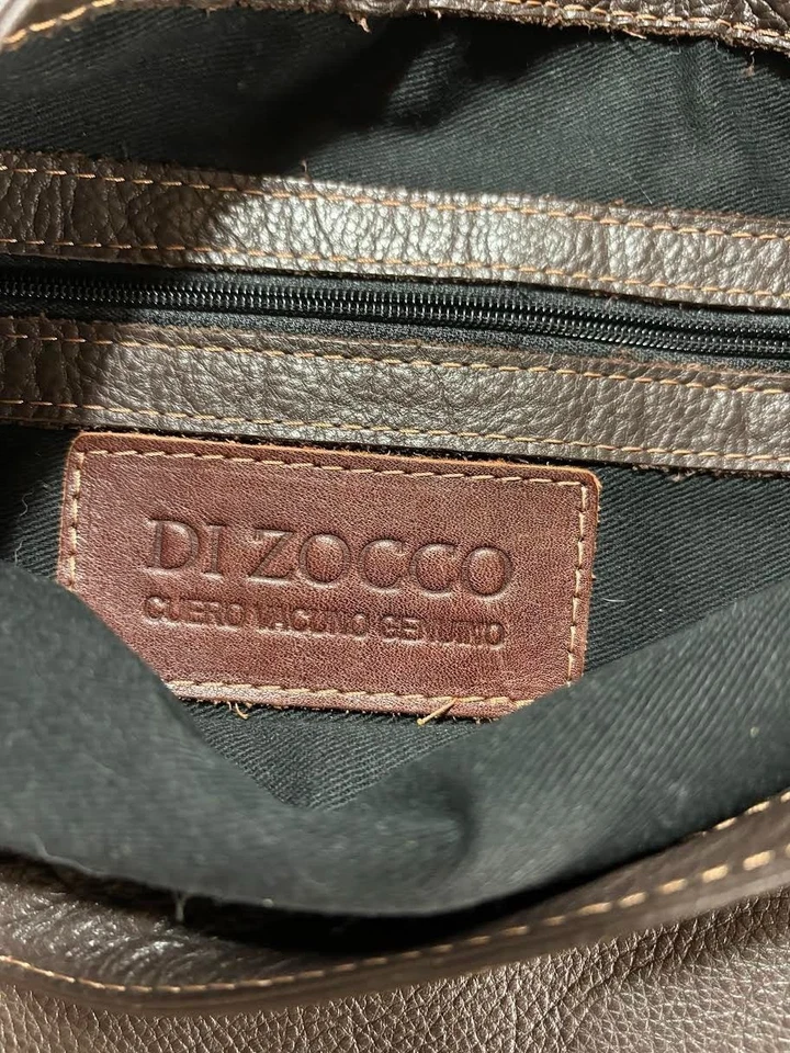 Bandolera de cuero genuino para hombre de cuero genuino Foto 3 de 4