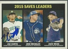 Texas Rangers ZAC CURTIS Signed Card